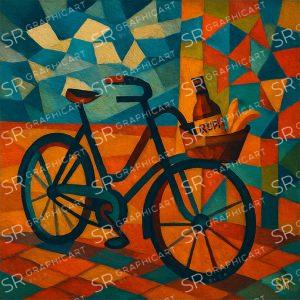 bicycle, rum and a broken sky