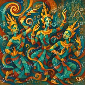 Cambodia dancing dancers