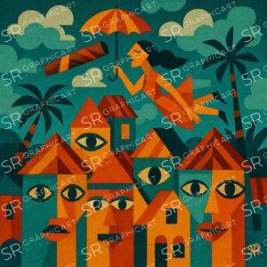 Cuba, vibrant, colorful houses