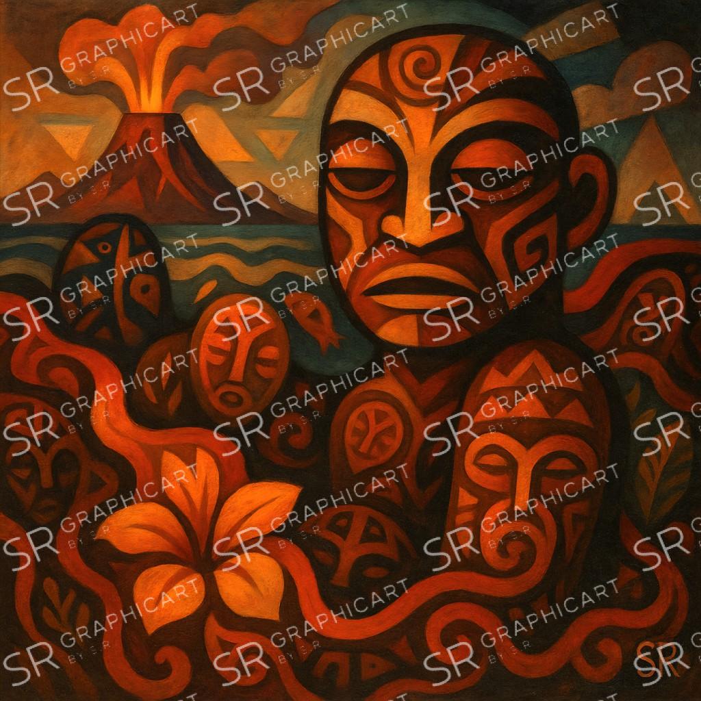 ancestral seal in lava