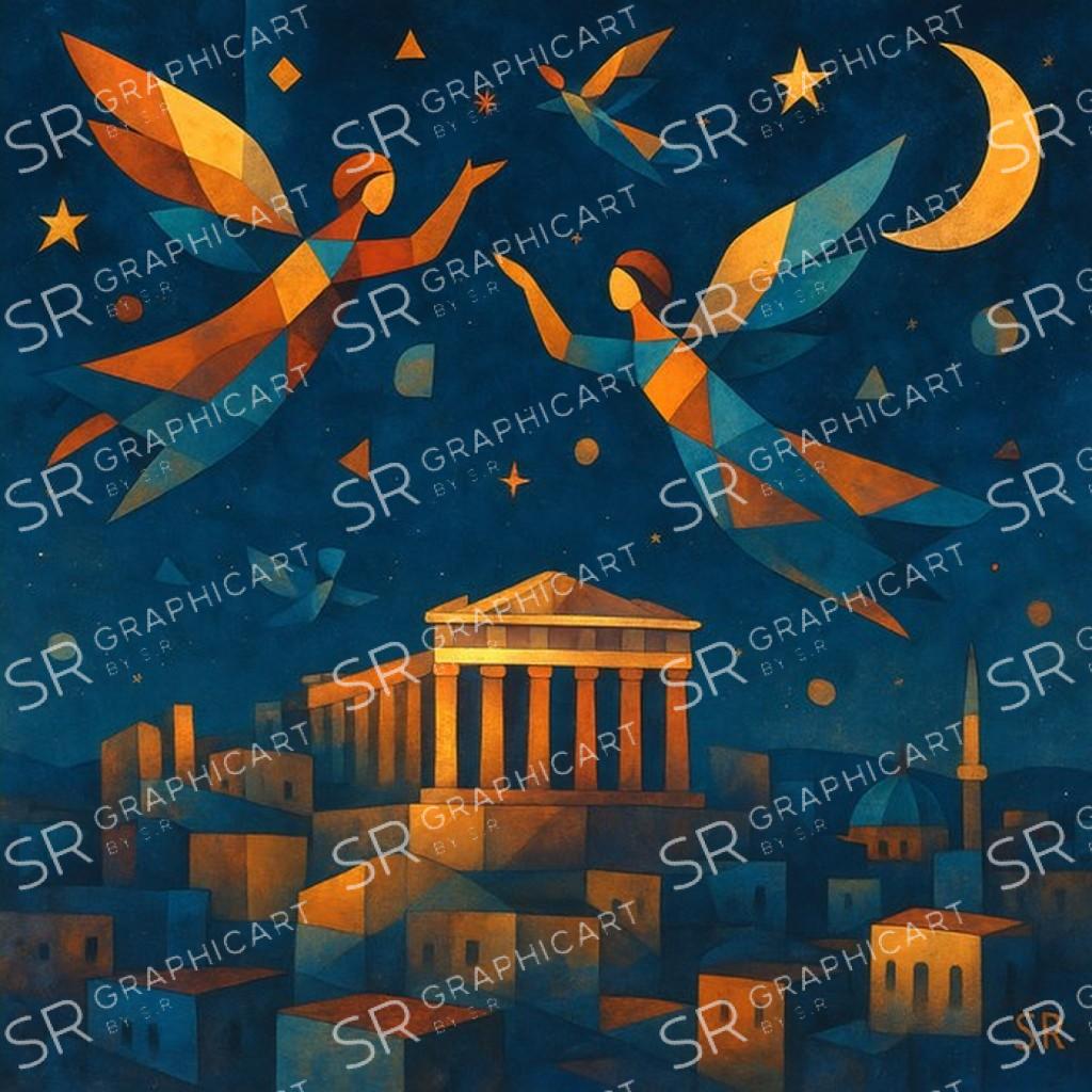 angels over Athens