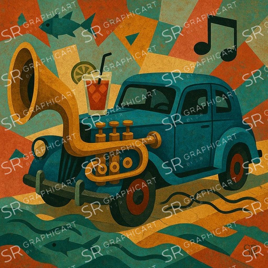 car with a horn