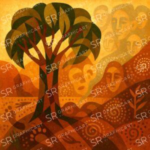 echo of ancestors in the shade of eucalyptus