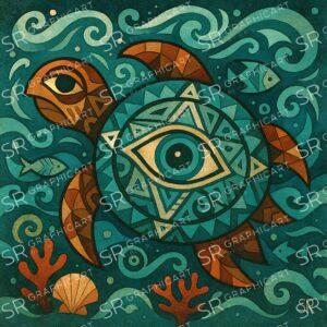 the inner eye of a turtle