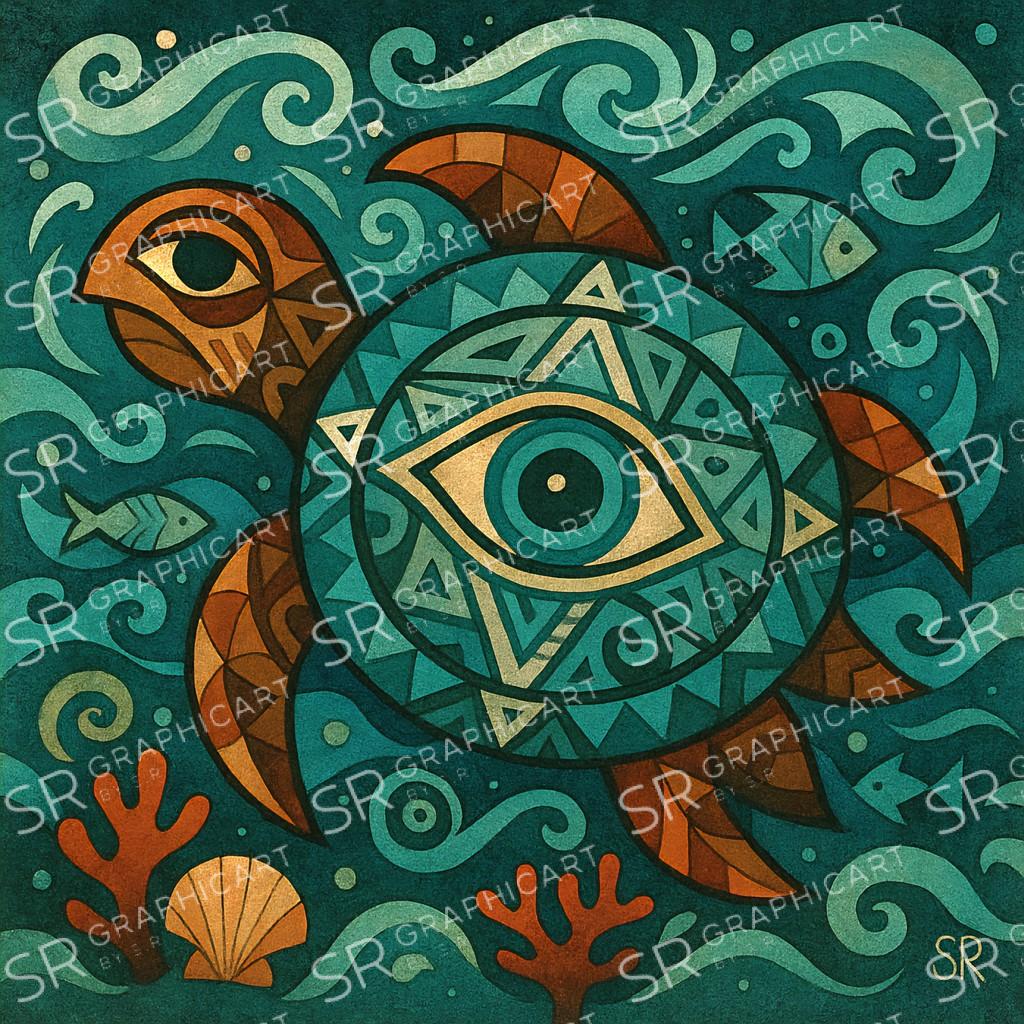 the inner eye of a turtle