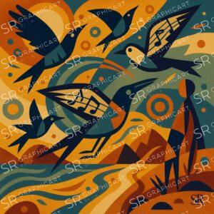 the melody of desert birds