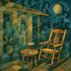 the shadow of rum on the ghost porch