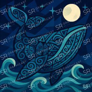 whale song under the moon