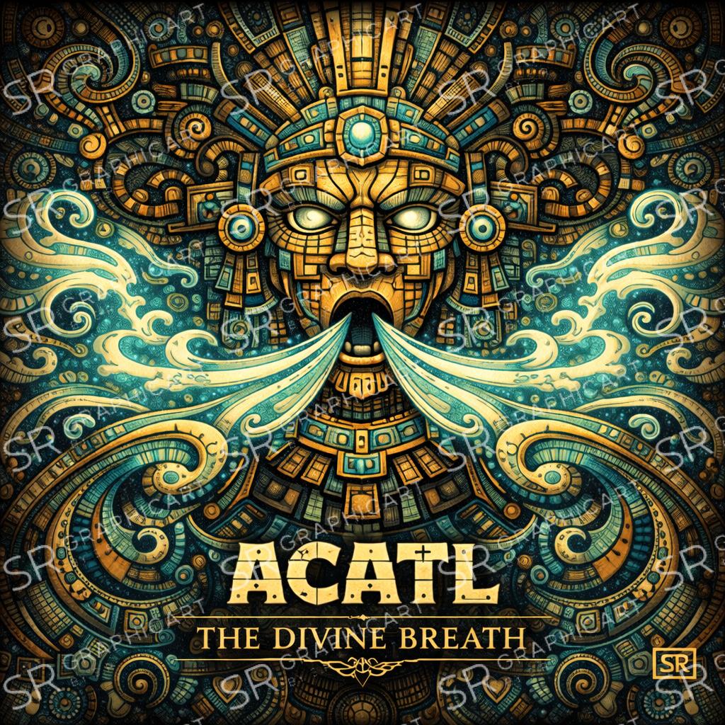 Aztec zodiac signs and talismans_Alcatl the divine breath
