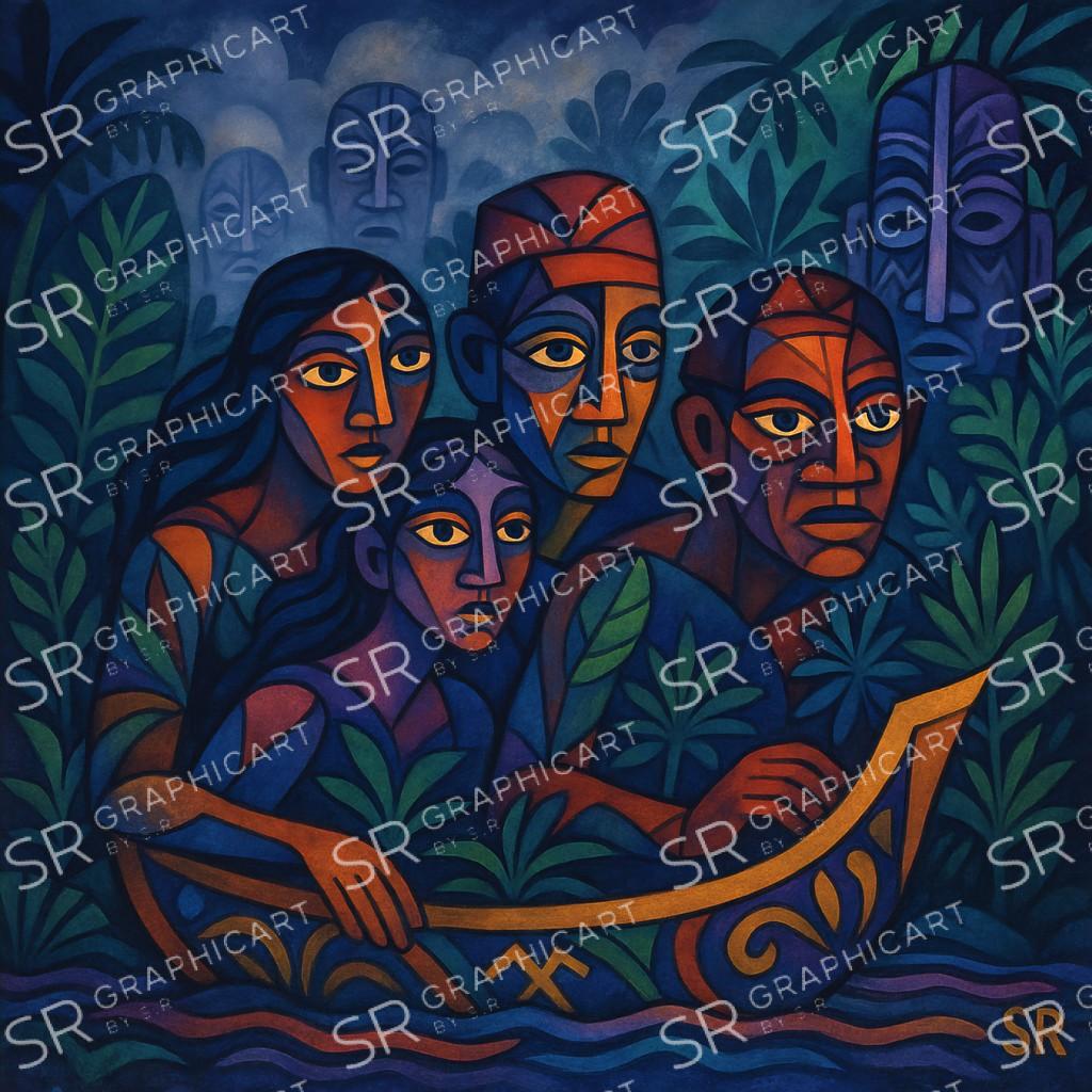 tribal boat of souls